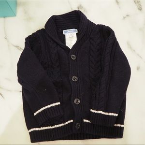 Jacadi navy shawl collar cardigan 12mo